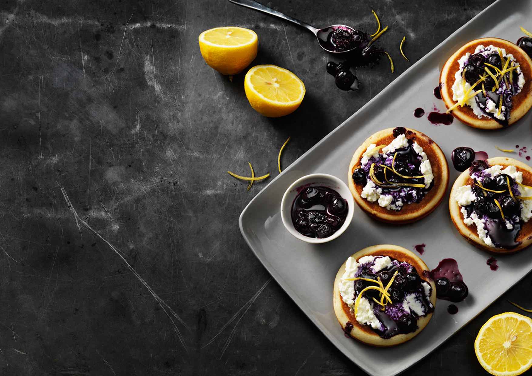 Blueberry & Ricotta Mini Pancakes
