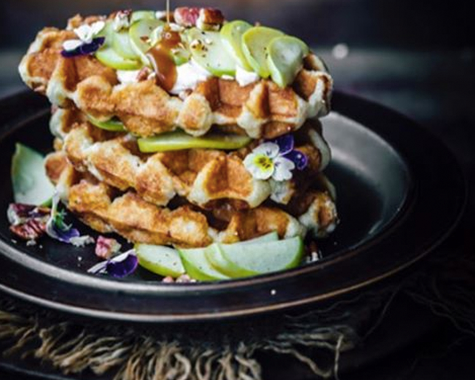 Toffee Apples Waffles