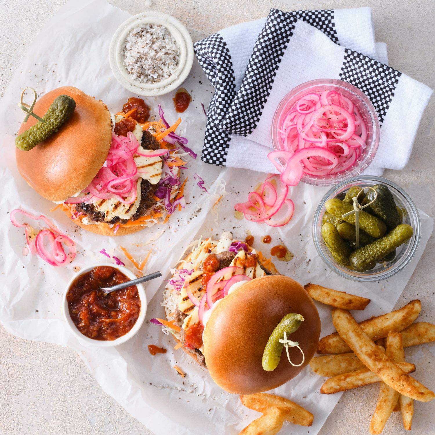 Beef & Halloumi Burger