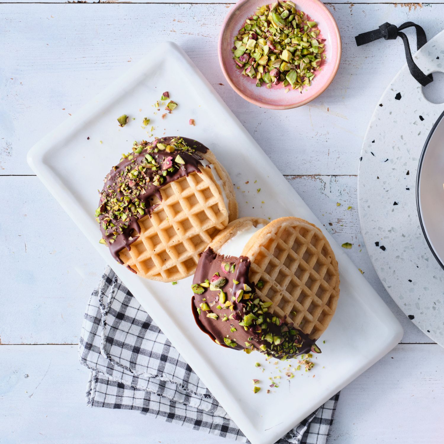 Cinnamon & Apple Waffle Ice Cream Sandwiches