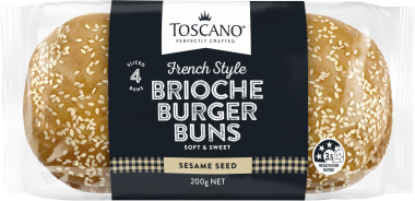 Brioche Burger Buns - Sesame Seed